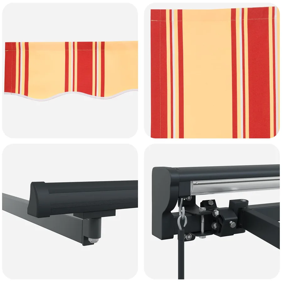 Cadre d'auvent Multicolore 400 × 300 cm - 6