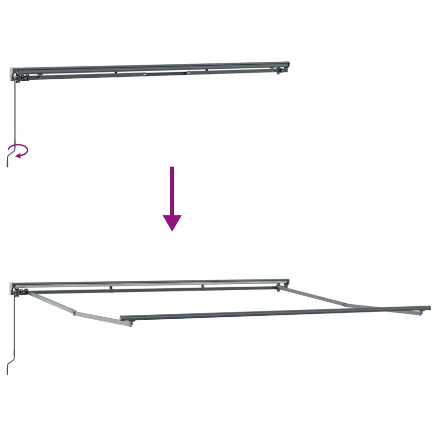 Cadre d'auvent Multicolore 400 × 300 cm - 7