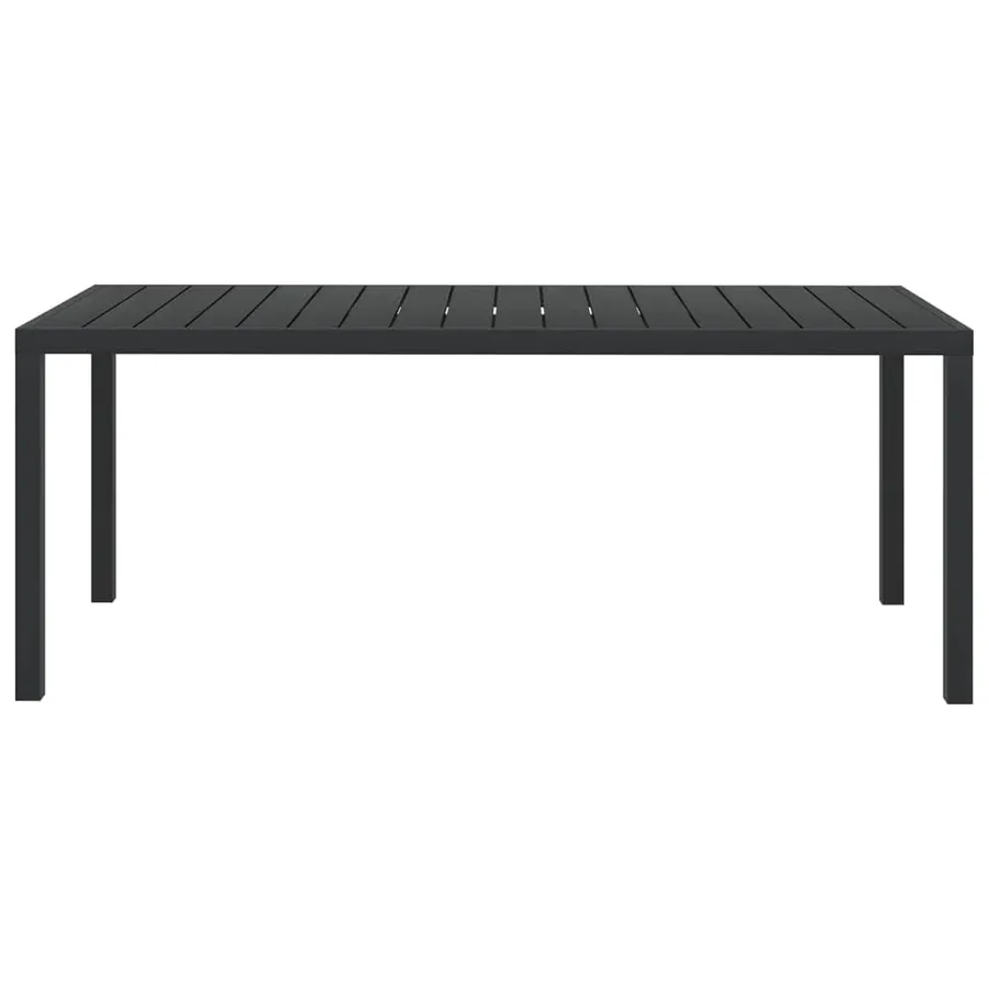 Ensemble à manger de jardin coussins 9pcs Résine tressée Noir - 11