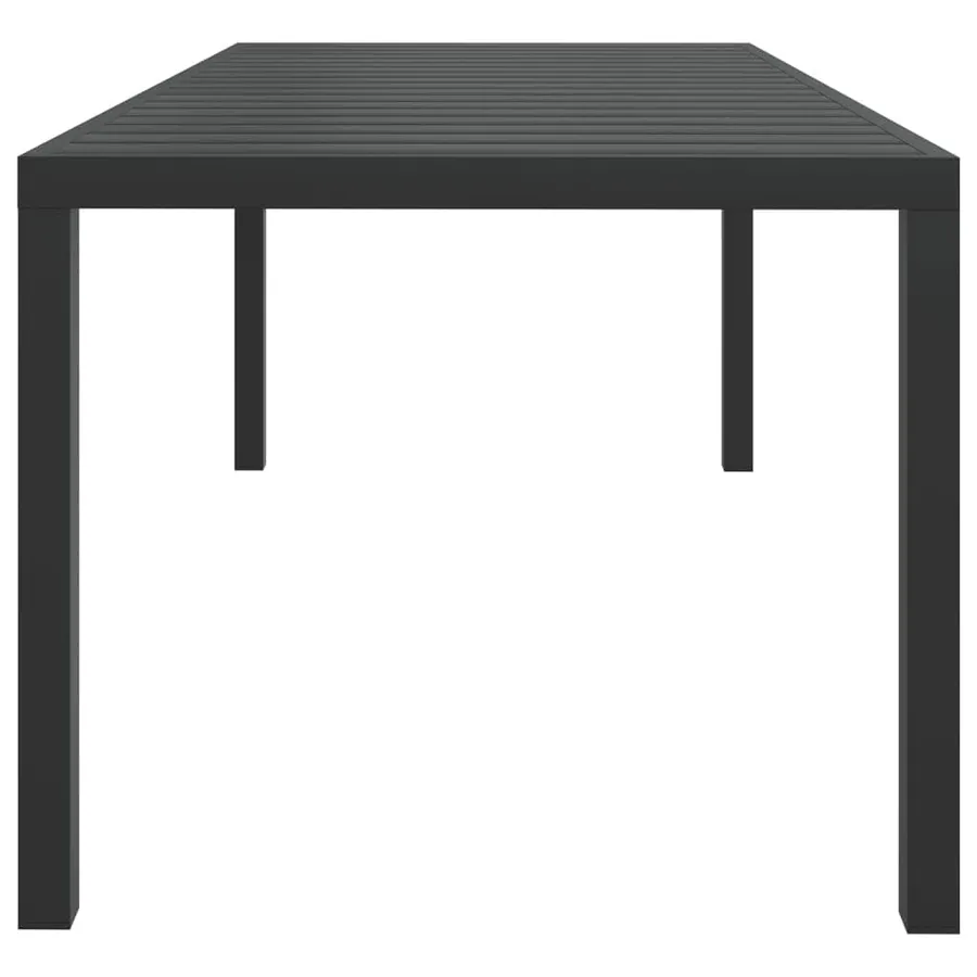 Ensemble à manger de jardin coussins 9pcs Résine tressée Noir - 12