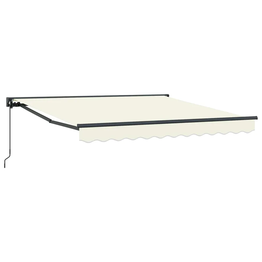 Cadre d'auvent Crème 350 x 250 cm Polyester avec revêtement PU - 2