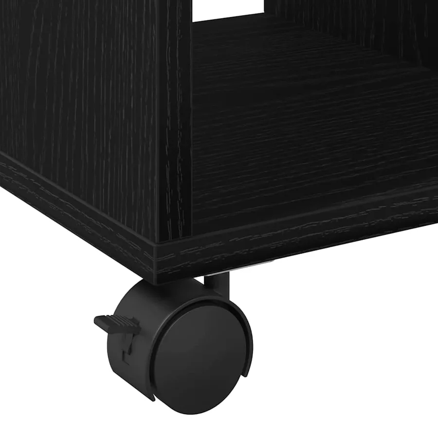 Table d'appoint Chêne noir 50 x 30 x 55 cm Bois d'ingénierie - 9