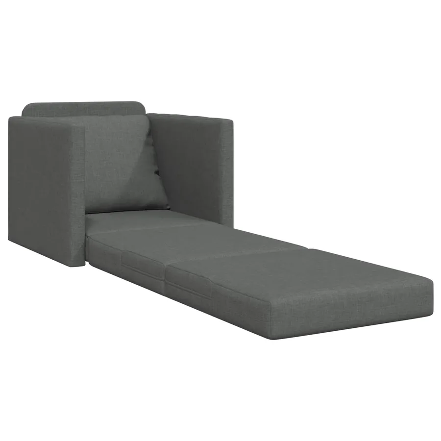 Canapé-Lit 60cm Gris foncé tissu - 3