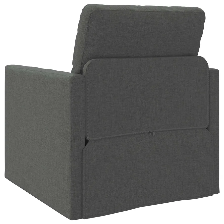 Canapé-Lit 60cm Gris foncé tissu - 6