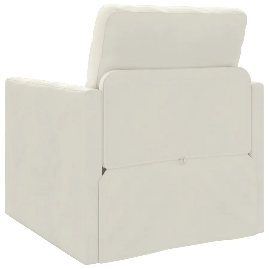 Canapé-Lit Crème 74 x 77 x 81 cm Velours - 7