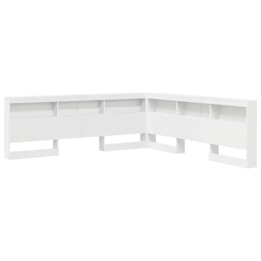 Tête de lit de rangement Blanc 180 cm Bois d'ingénierie - 2