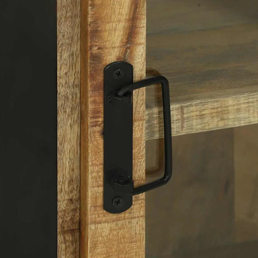 Armoire de salle de bain Marron Bois de mangue massif - 11