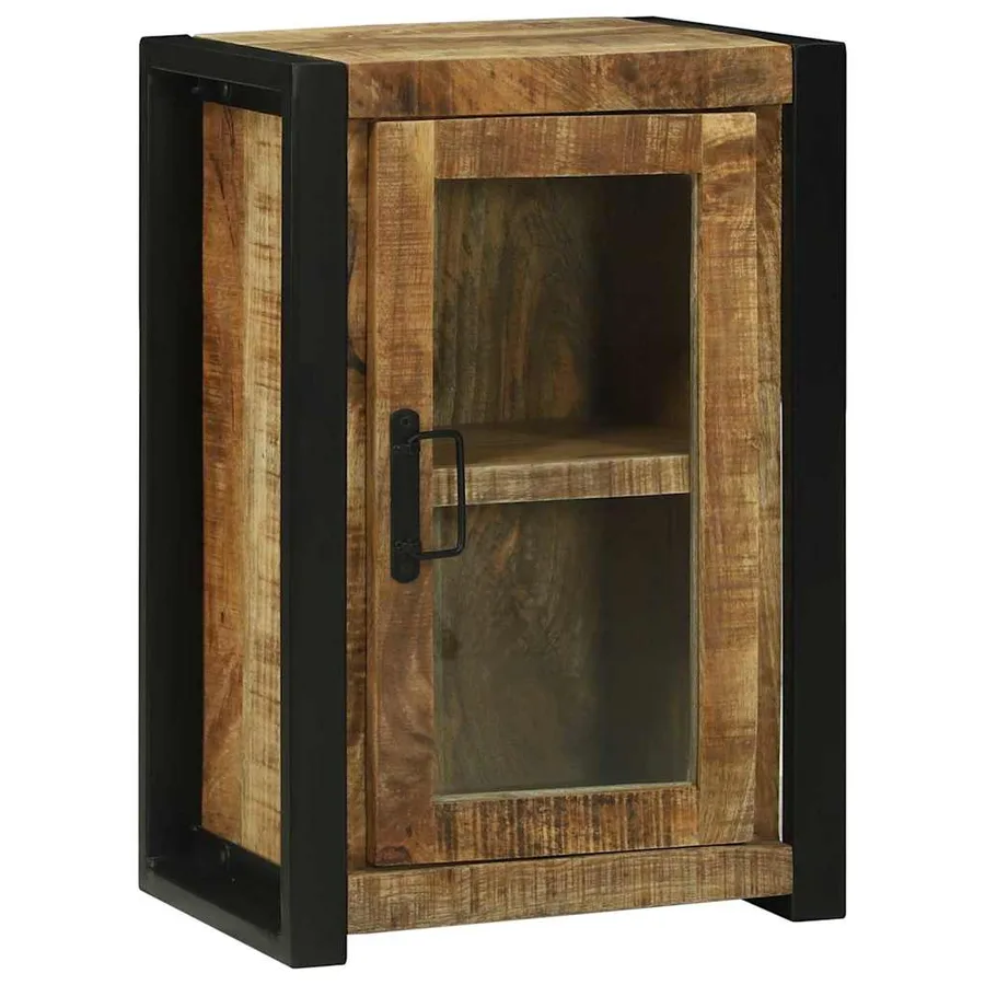 Armoire de salle de bain Marron Bois de mangue massif - 3