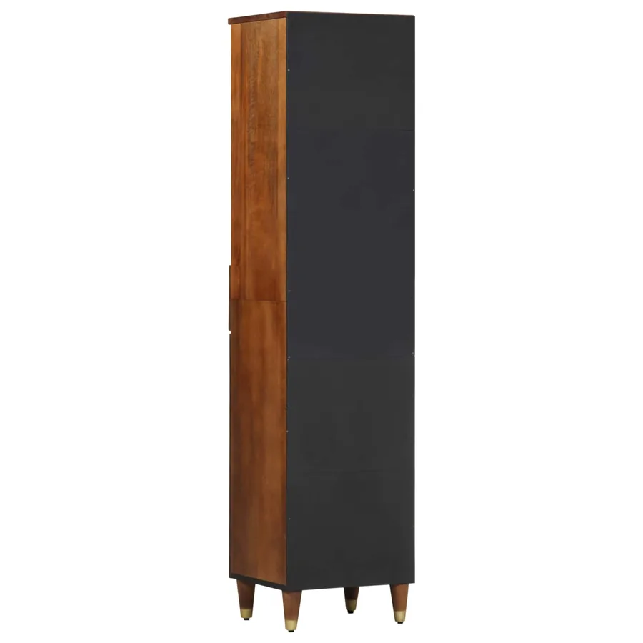 Armoire de salle de bain marron miel 38 x 33 x 160 cm - 5