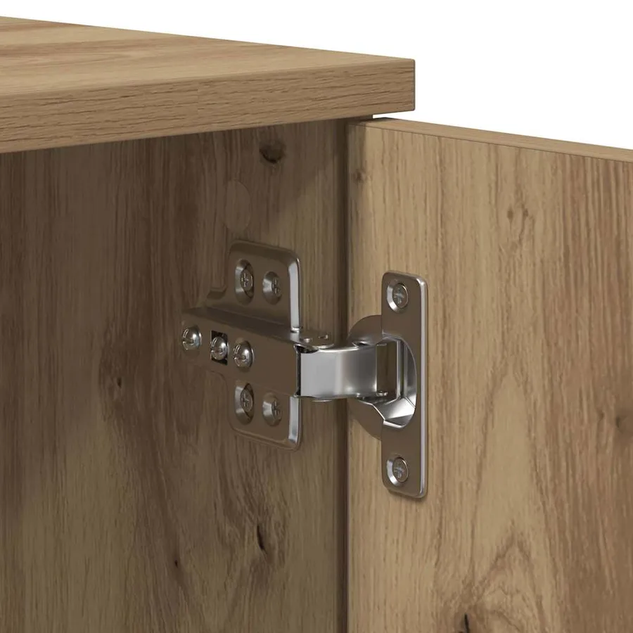 Cadre de lit avec rangement avec étagère Chêne artisanal 75 cm - 12