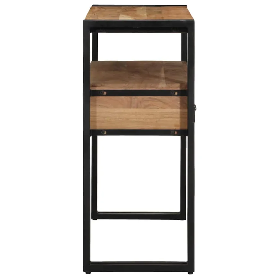 Table console Marron 90 x 33 x 75 cm Bois d'Acacia Massif - 6