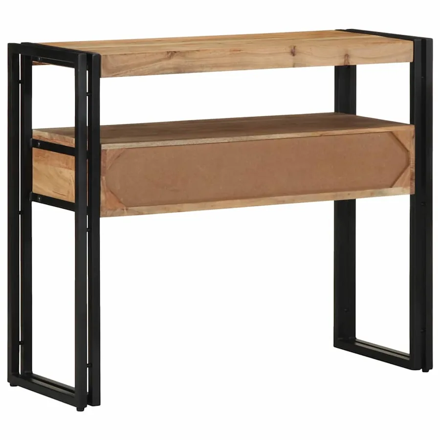 Table console Marron 90 x 33 x 75 cm Bois d'Acacia Massif - 7