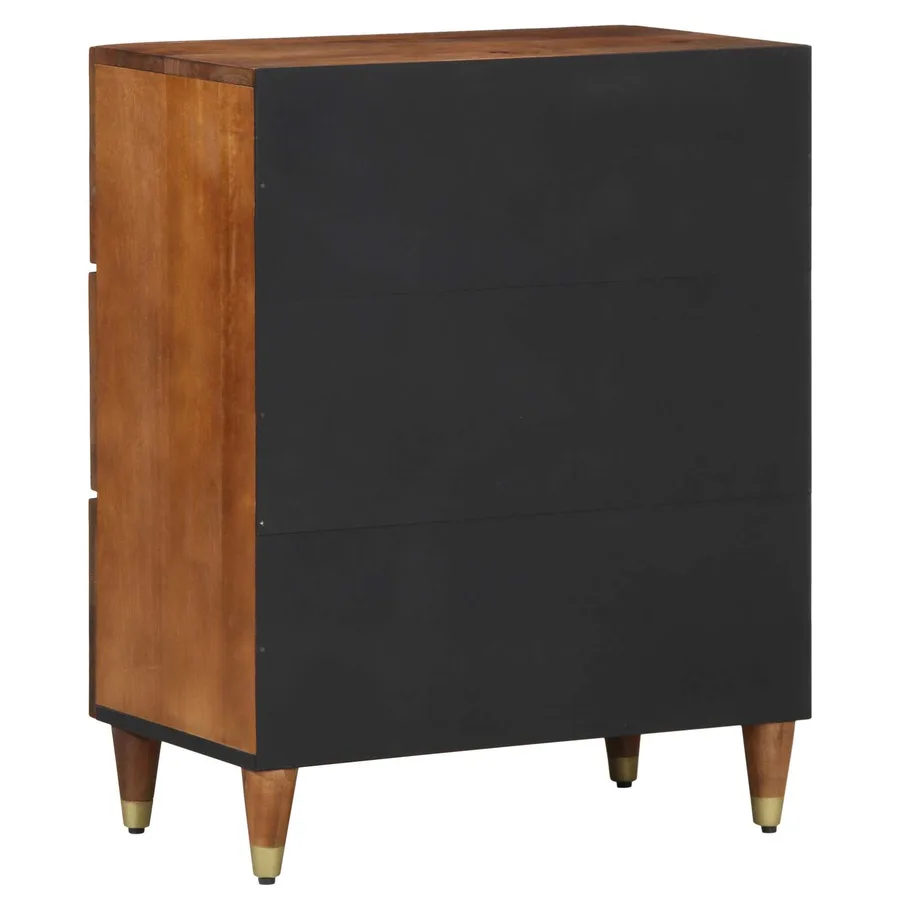 Buffet Marron 60 x 33 x 75 cm Bois de mangue massif - 5