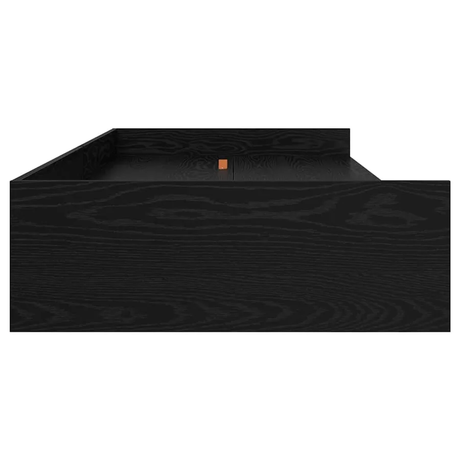 Cadre de lit Chêne noir 90 x 190 cm Bois d'ingénierie - 6
