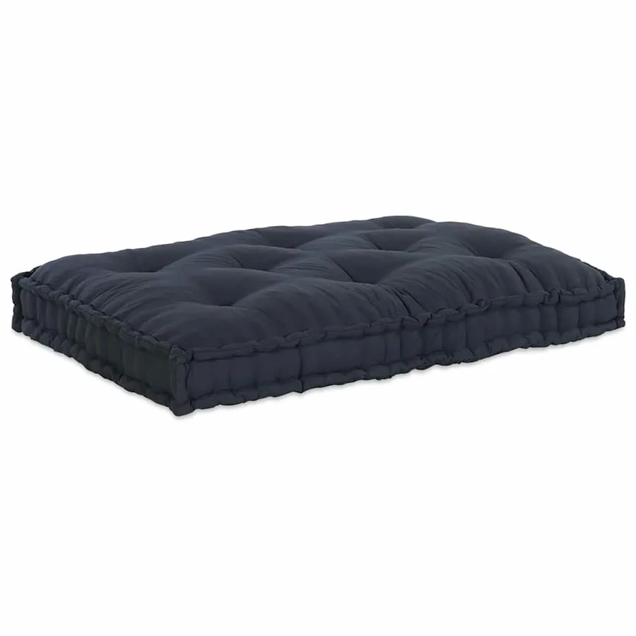 Coussin de canapé sur palette Anthracite 120 x 80 x 12 cm Tissu - 2