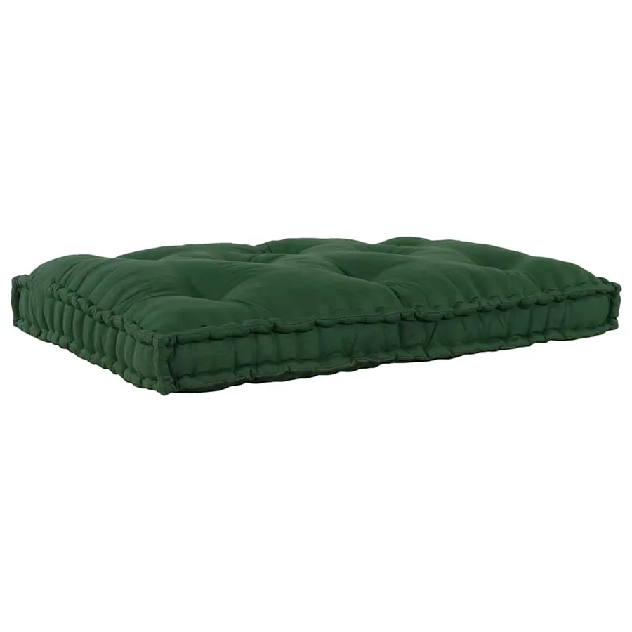 Coussin de canapé sur palette Vert 120 x 80 x 12 cm Tissu - 2