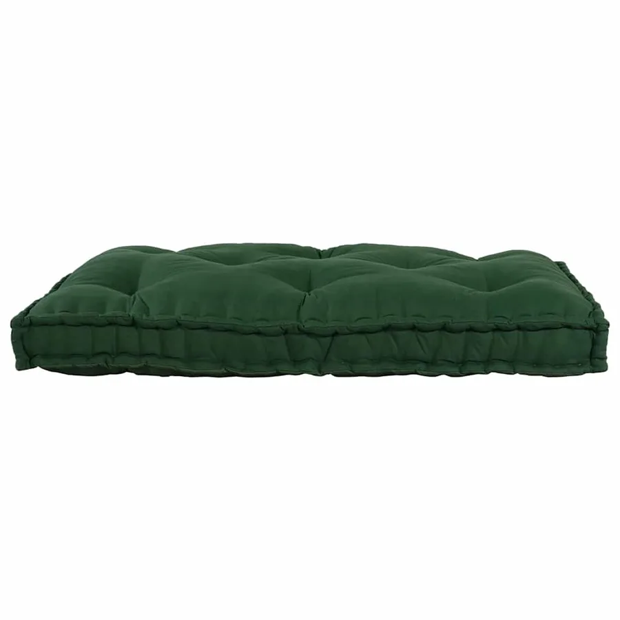 Coussin de canapé sur palette Vert 120 x 80 x 12 cm Tissu - 4