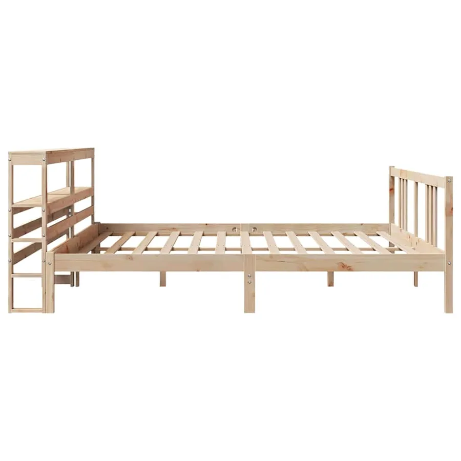 Cadre de lit avec tête de lit sans matelas 200x200 cm - 5
