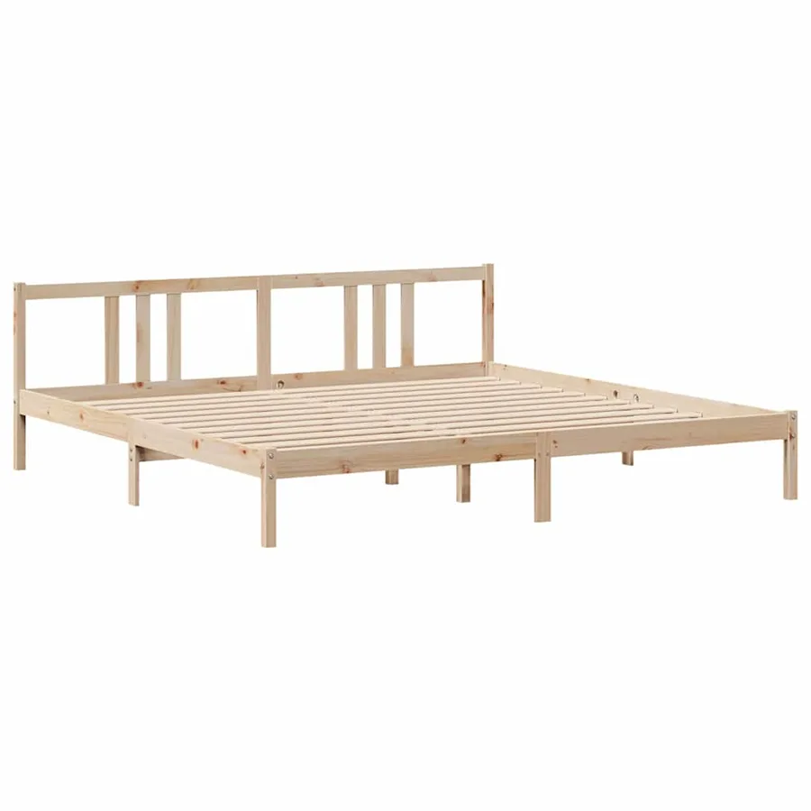 Cadre de lit avec tête de lit sans matelas 200x200 cm - 7