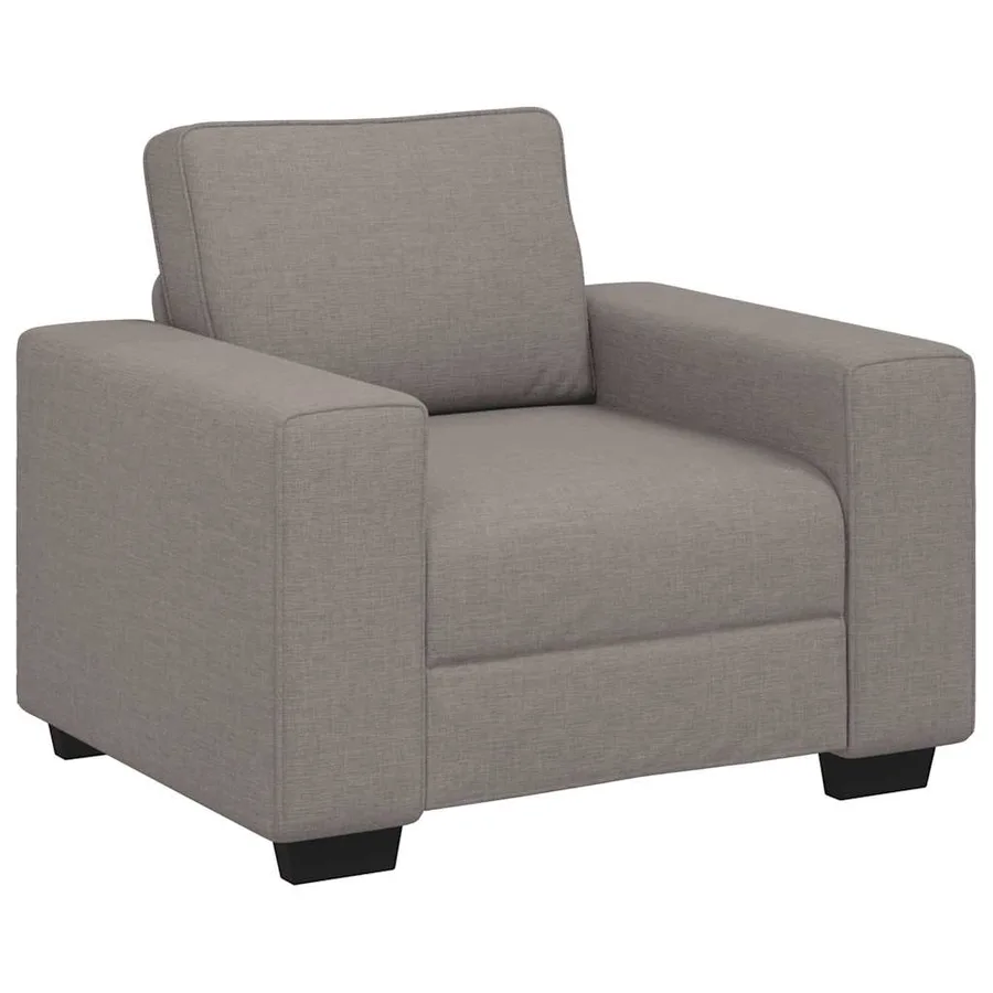 Canapé-fauteuil taupe 100x77x82 cm en tissu - 2