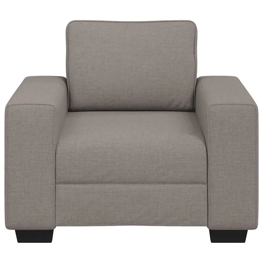 Canapé-fauteuil taupe 100x77x82 cm en tissu - 4