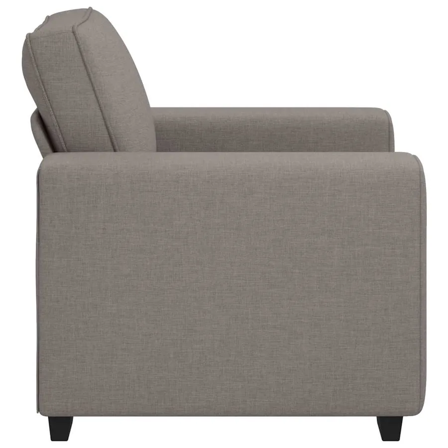 Canapé-fauteuil taupe 100x77x82 cm en tissu - 5