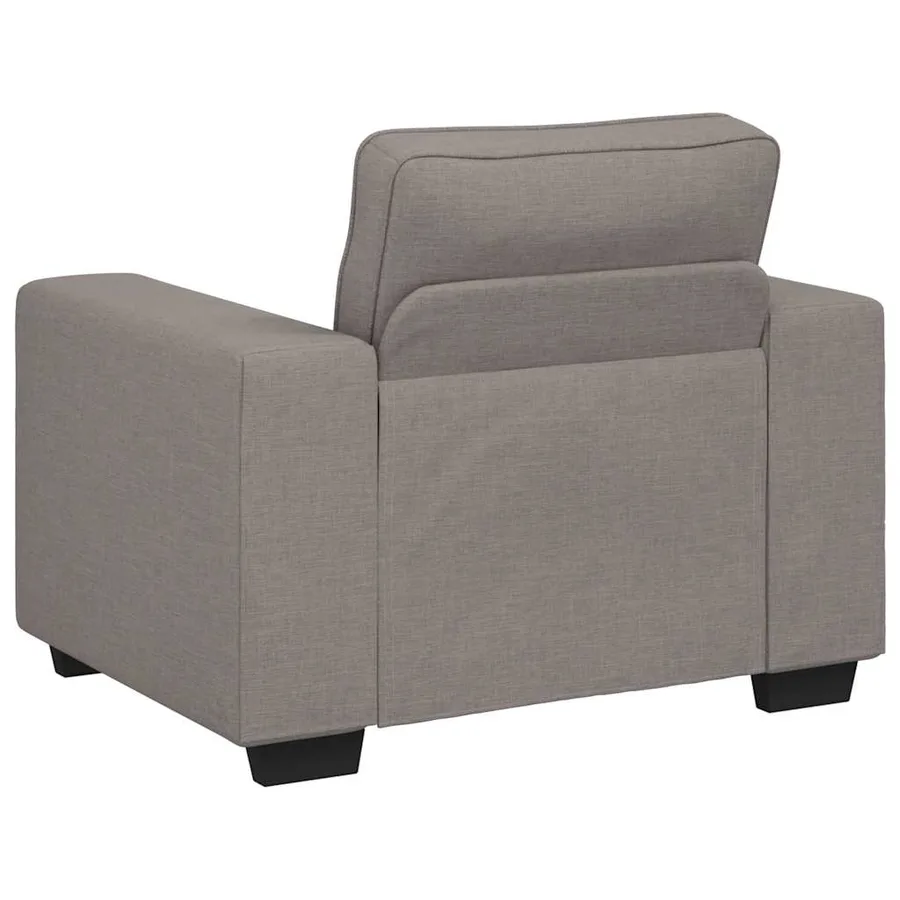 Canapé-fauteuil taupe 100x77x82 cm en tissu - 6