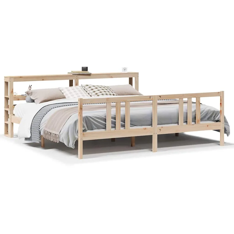 Cadre de lit avec tête de lit sans matelas 180x200 cm - 2