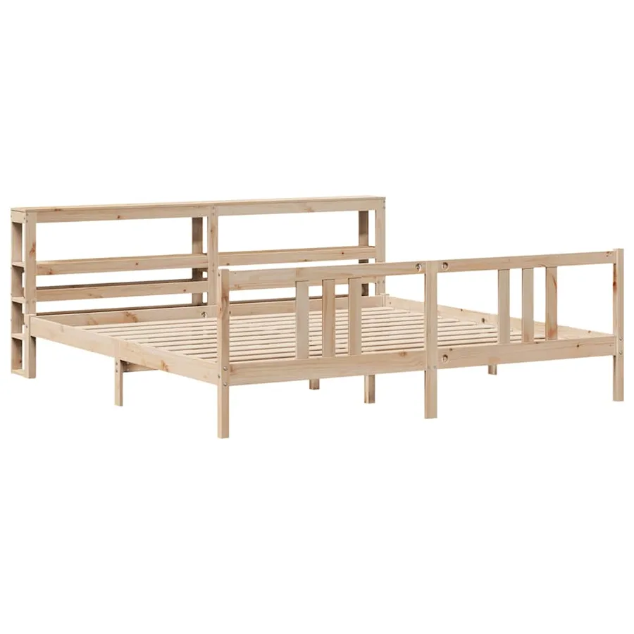 Cadre de lit avec tête de lit sans matelas 180x200 cm - 3