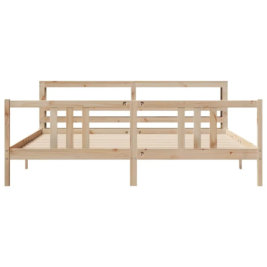 Cadre de lit avec tête de lit sans matelas 180x200 cm - 4