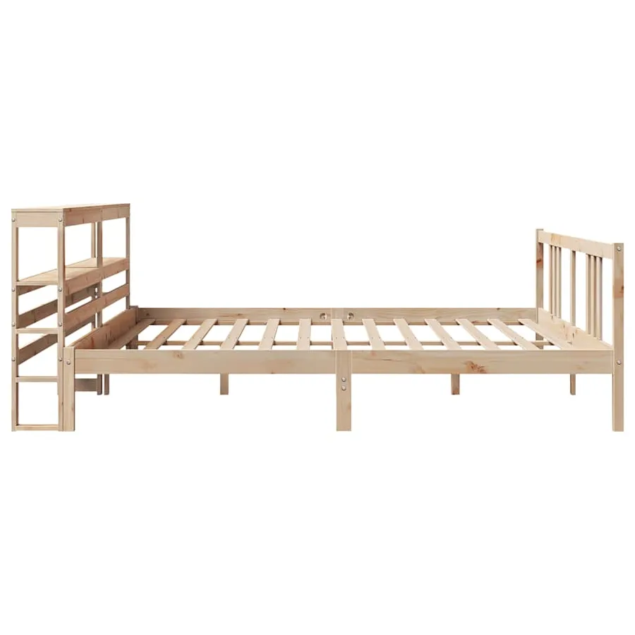 Cadre de lit avec tête de lit sans matelas 180x200 cm - 5