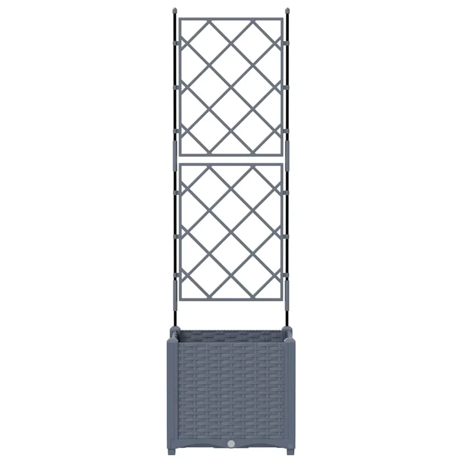 Cache-pot de jardin Gris clair 40 x 40 x 143 cm PP - 5