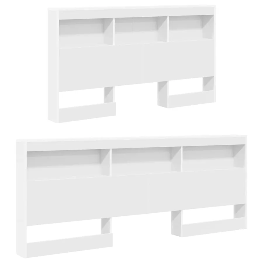 Lit Bibliothèque Blanc 150 x 200 cm Bois d'ingénierie - 5
