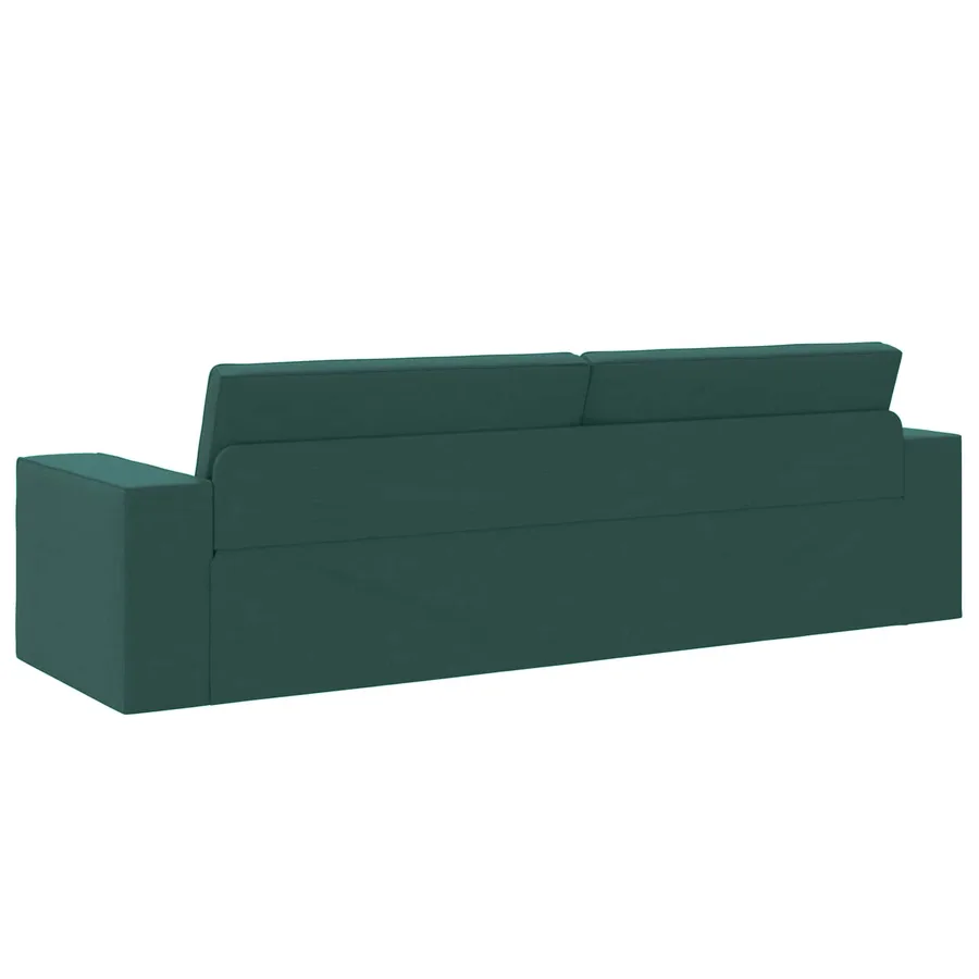 Canapé-Lit Vert foncé 245 x 78 x 77 cm tissu - 7