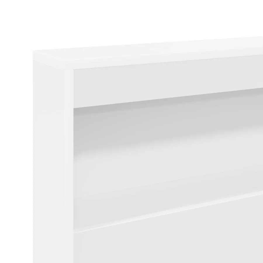 Tête de lit de rangement Blanc 90 cm Bois d'ingénierie - 9