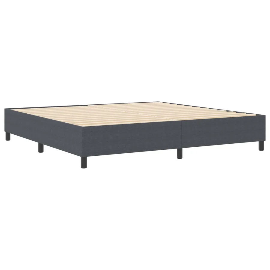Cadre de lit plateforme Gris foncé 200 x 200 cm - 2