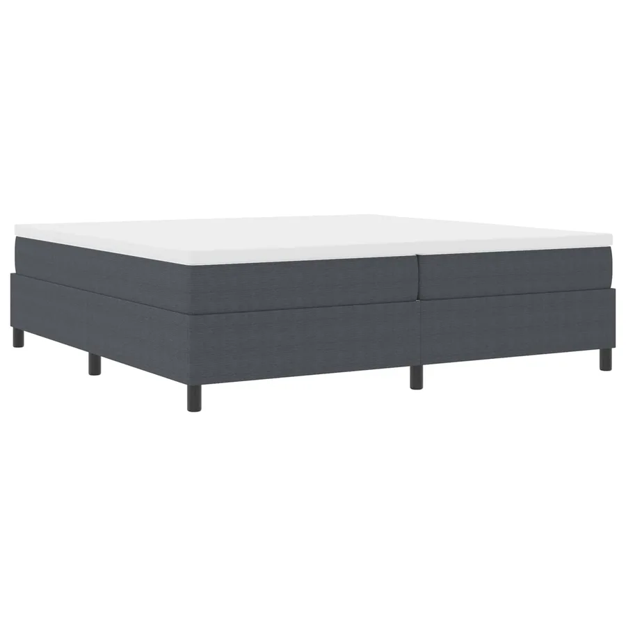 Cadre de lit plateforme Gris foncé 200 x 200 cm - 4