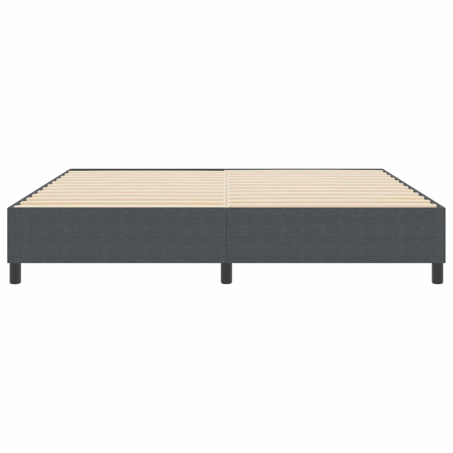 Cadre de lit plateforme Gris foncé 200 x 200 cm - 5