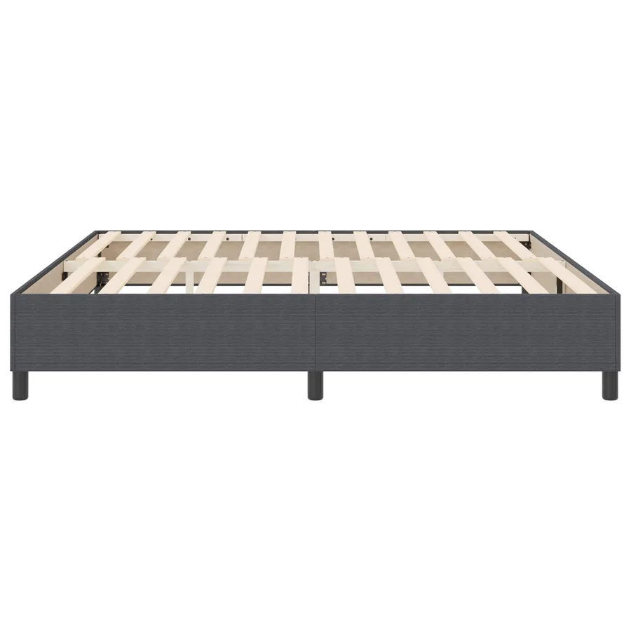 Cadre de lit plateforme Gris foncé 200 x 200 cm - 6