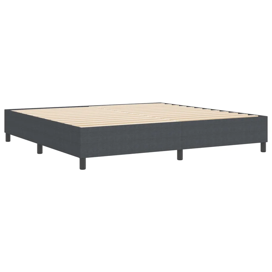 Cadre de lit plateforme Gris foncé 200 x 200 cm - 7