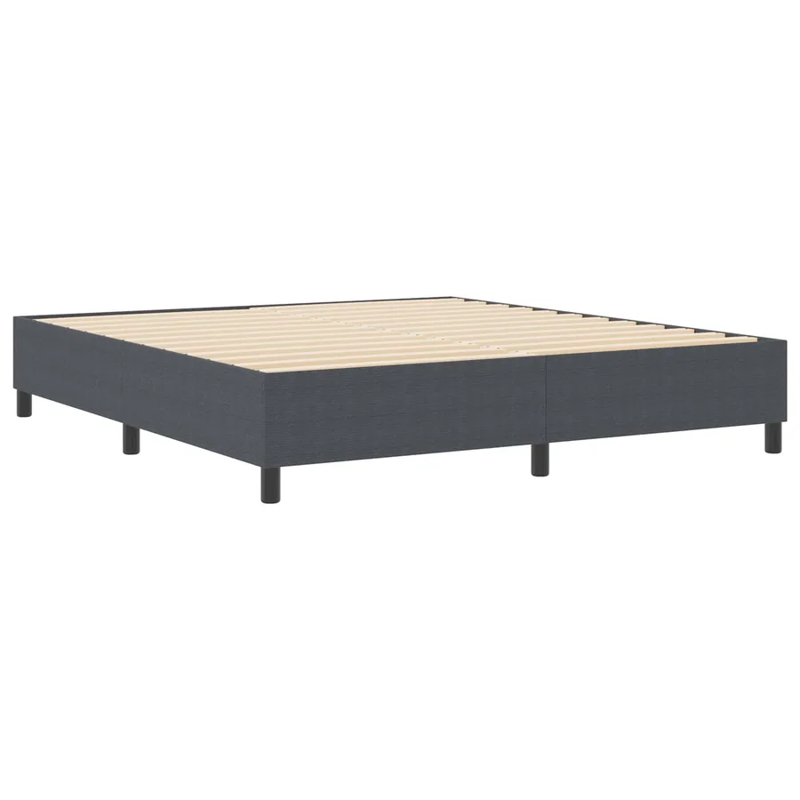 Cadre de lit plateforme Gris foncé 180 x 200 cm - 2