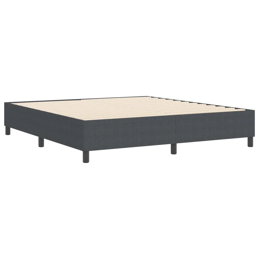 Cadre de lit plateforme Gris foncé 180 x 200 cm - 7