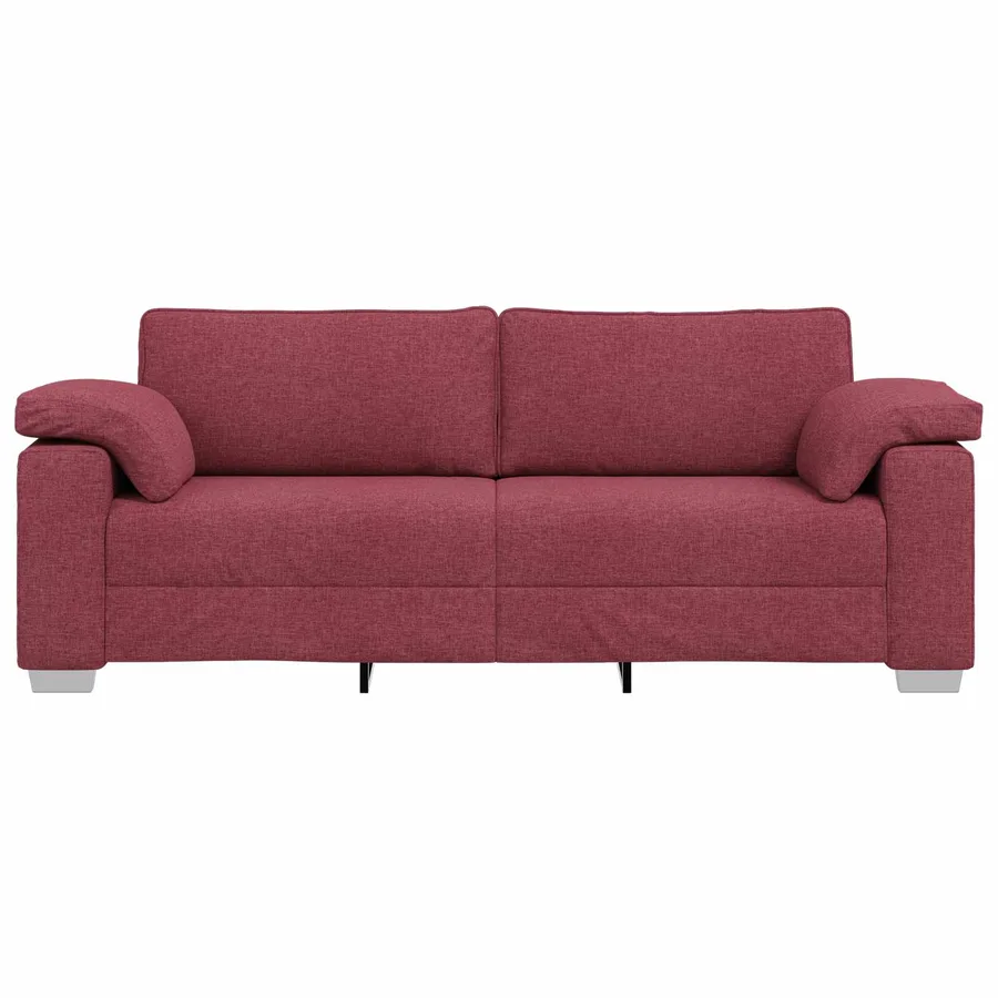 Sofa 3 places Bordeaux 220 cm tissu - 4