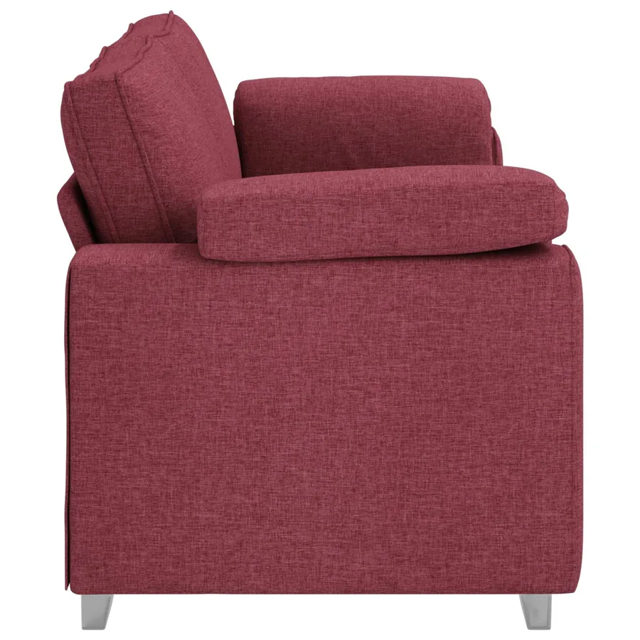 Sofa 3 places Bordeaux 220 cm tissu - 5