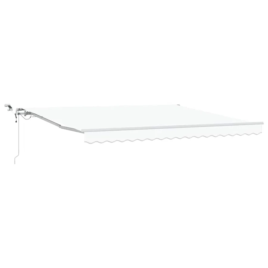 Auvent rétractable Blanc 400 × 300 cm Polyester - 2