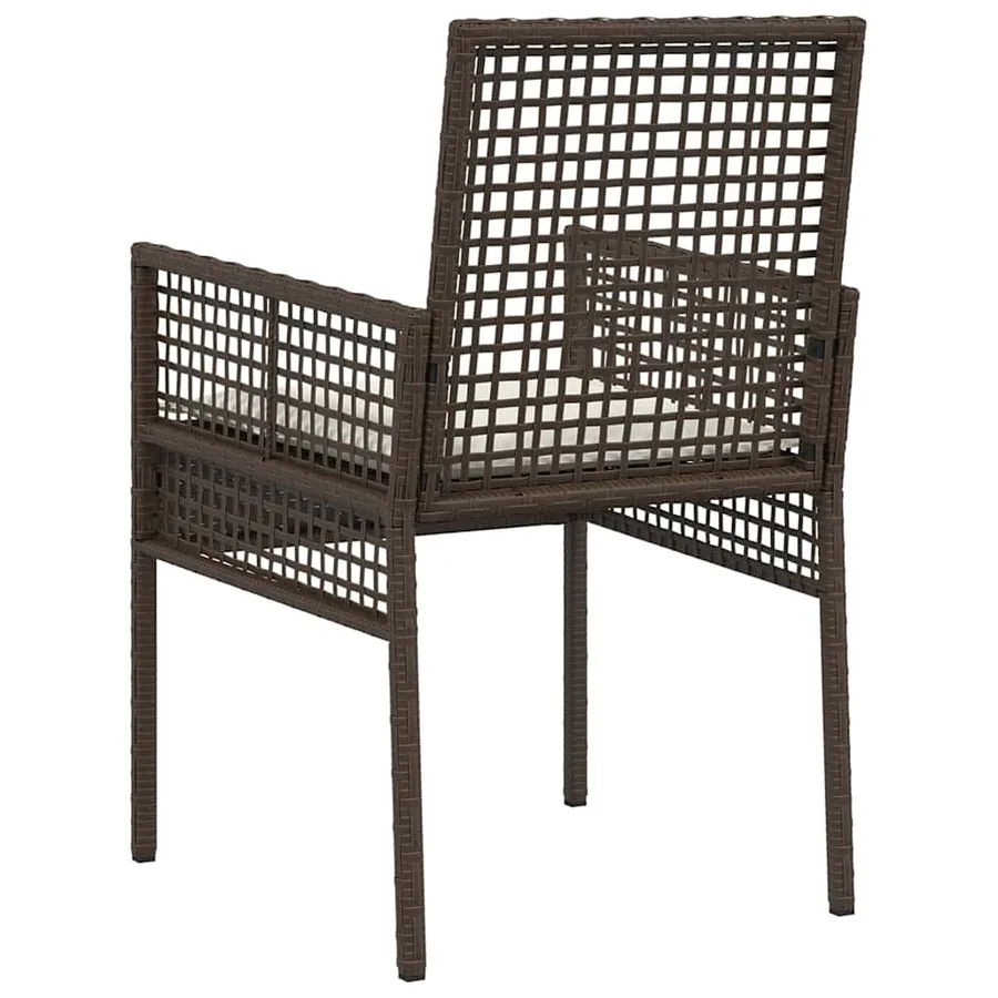 Chaise de jardin 2 pcs Marron 55 x 53 x 85 cm polyrotin - 7