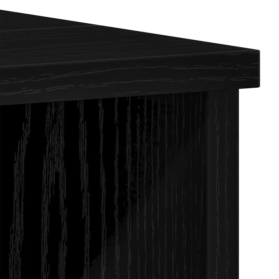 Cabinet de salle de bain avec porte Chêne noir 60 x 32 x 54 cm - 10
