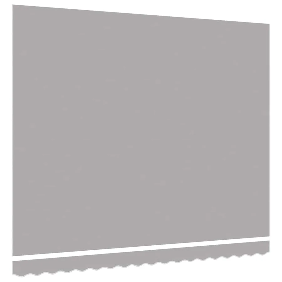 Toile de rechange pour auvent Gris clair 4 × 3,5 m Polyester - 4
