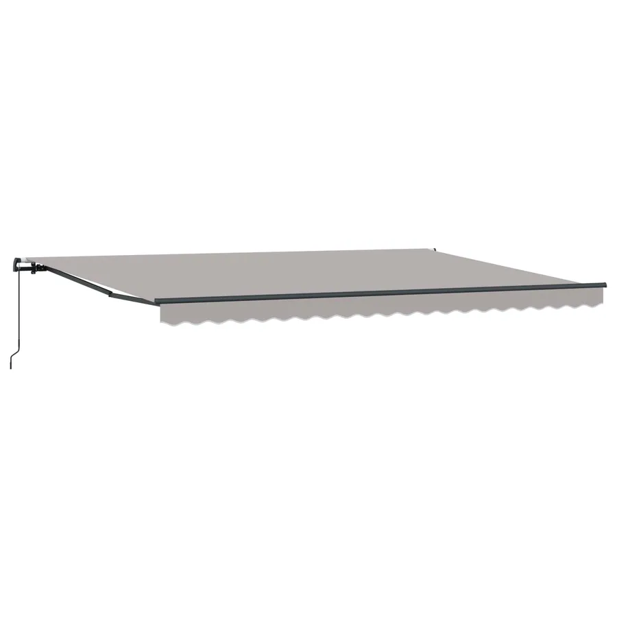 Auvent rétractable Gris clair 500 × 300 cm - 2