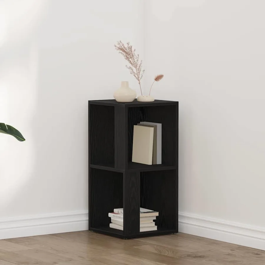 Étagères d'angle Chêne noir 33 x 33 x 67 cm Bois d'ingénierie